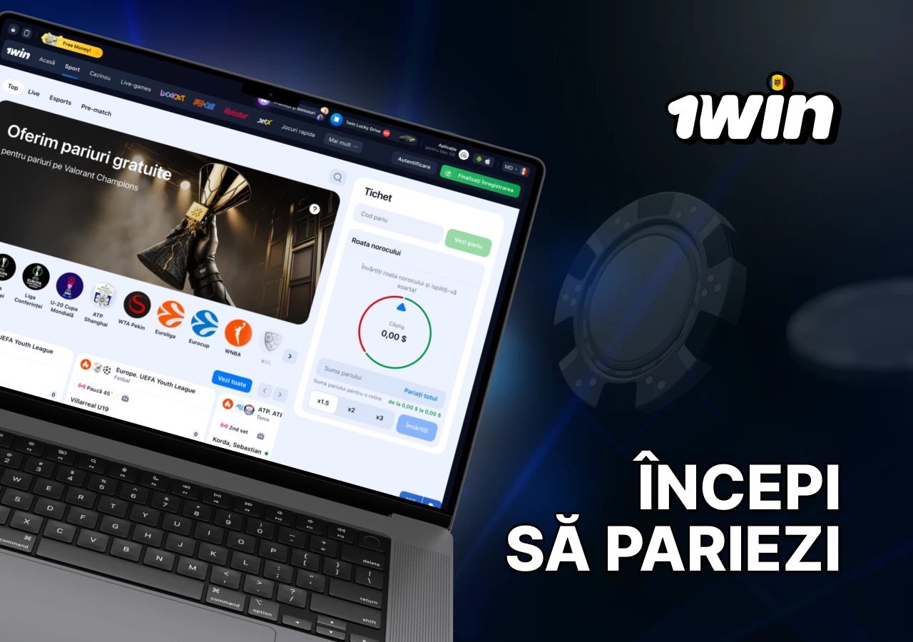 Cum să începi să pariezi pe 1Win?